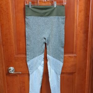 Green and Gray Leggings